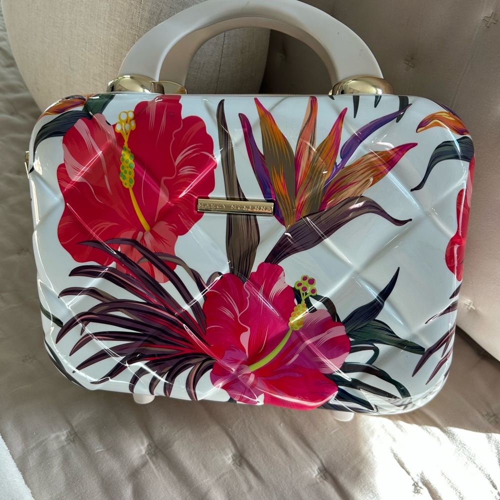 Vibrant Floral Marcy McKenna travel makeup accessory case